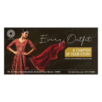 Elegant Bridal Outfit Flex Design (10×20 Feet)-23