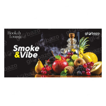 Smoke & Vibe Hookah Lounge Flex Design (4×8 Feet)-33