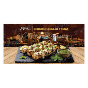 Chicken Malai Tikka Restaurant Premium Flex Design (4×8 Feet)-39
