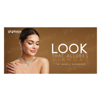 Luxury Diamond Jewellery Advertisement Flex Design (4×8 Feet)-41