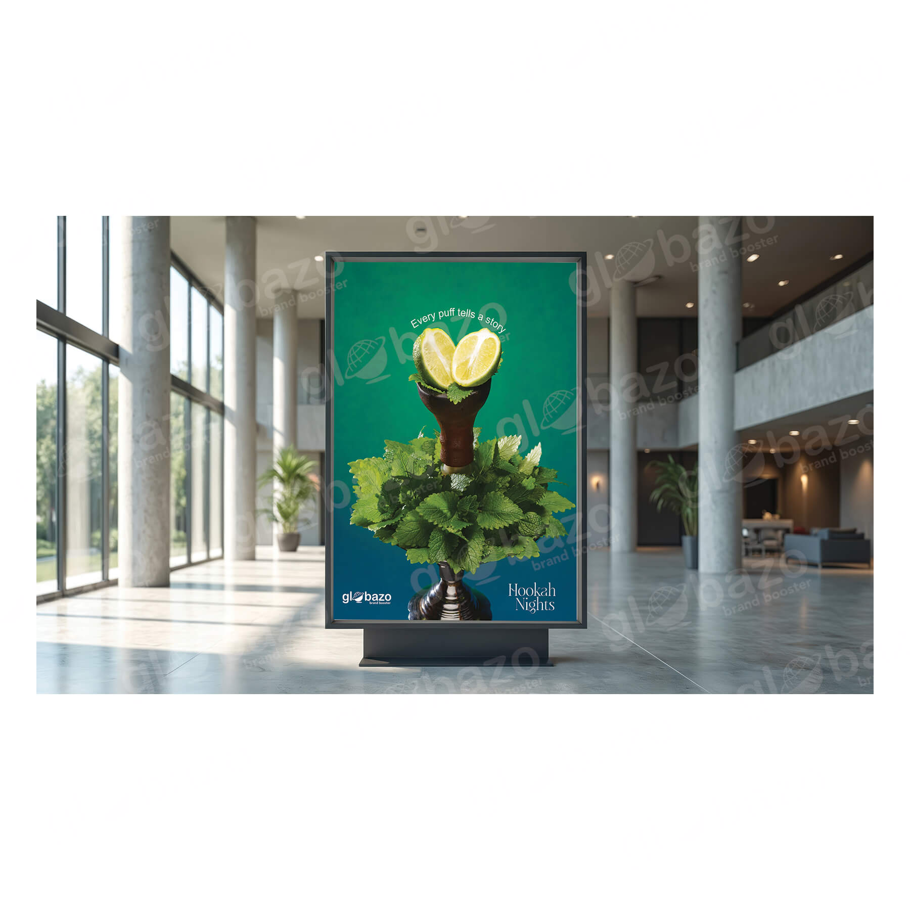 Mint Lemon Hookah Nights Flex Design (4x3 feet)-67 - Image 2