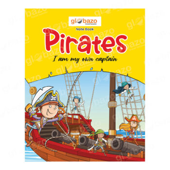 Cartoon Pirate Adventure Scene Notebook Design (FNB-48)