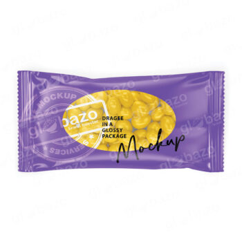 Dragee In A Glossy Package Mockup (pkg-1043)