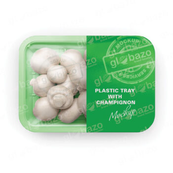 Plastic Tray With Champignon Mockup (pkg-1044)