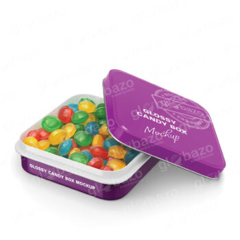 Glossy Candy Box Mockup (pkg-1047)