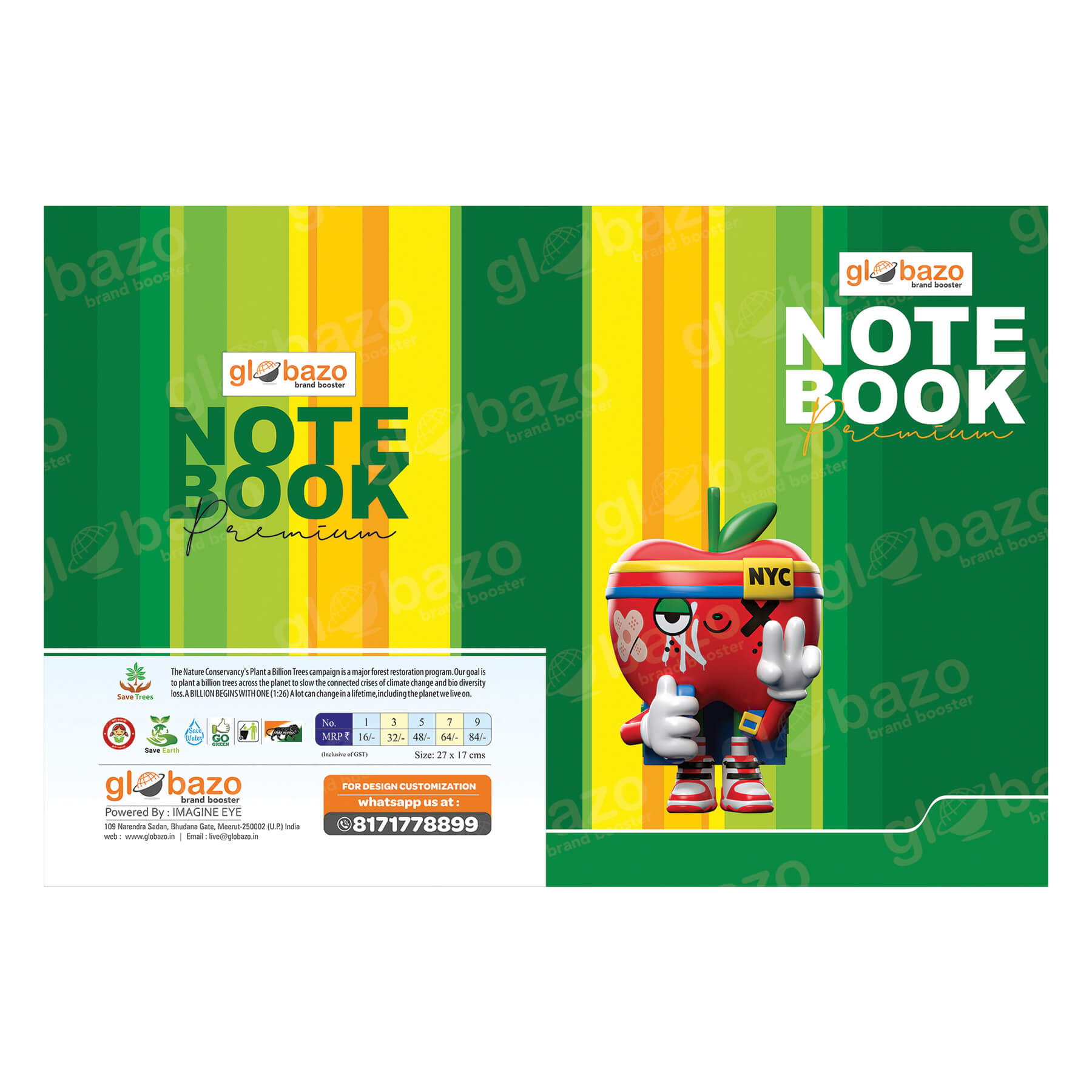 3D Cartoon Apple Notebook-104 - Image 2