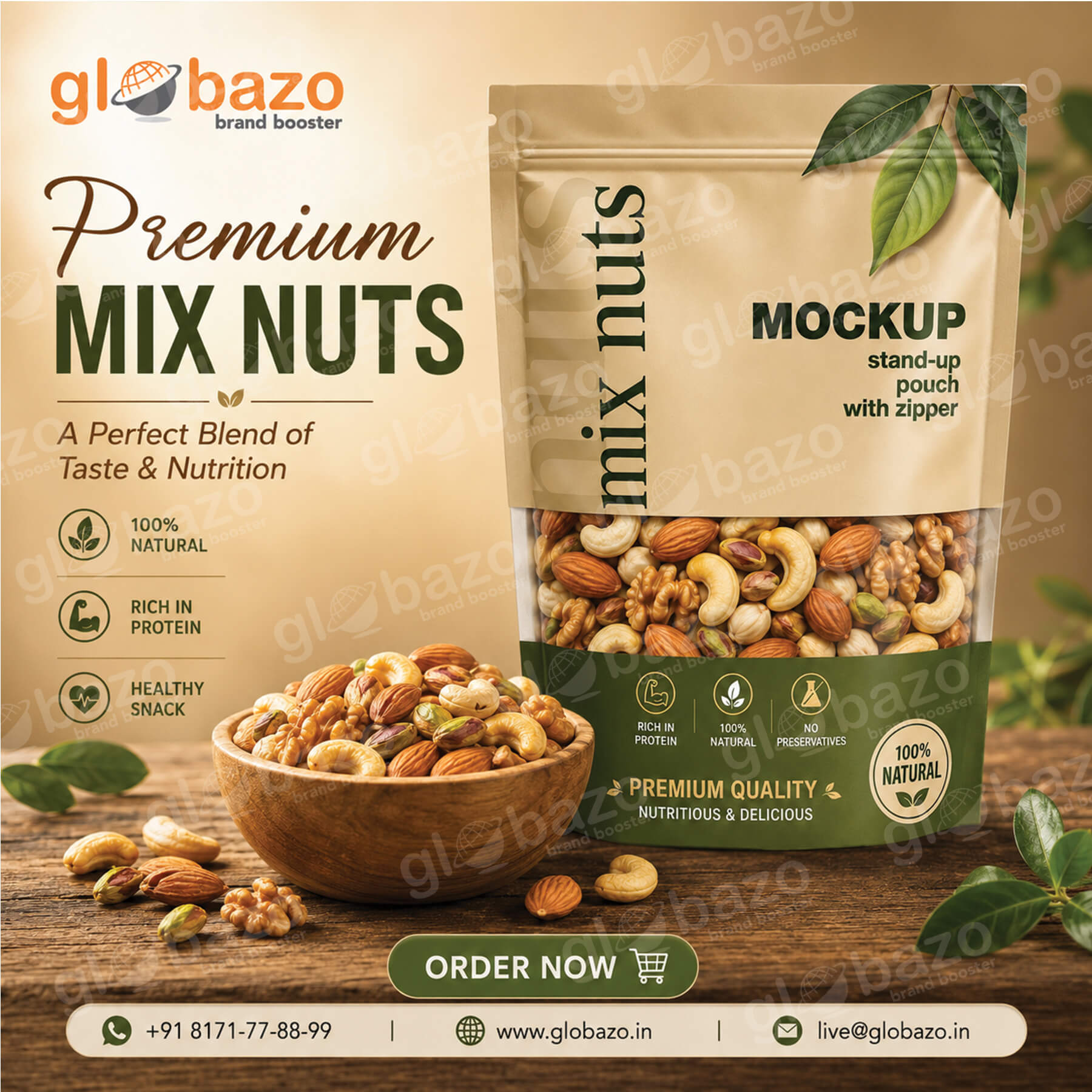 Mix Nuts Pouch Creative Mockup (dm-08)