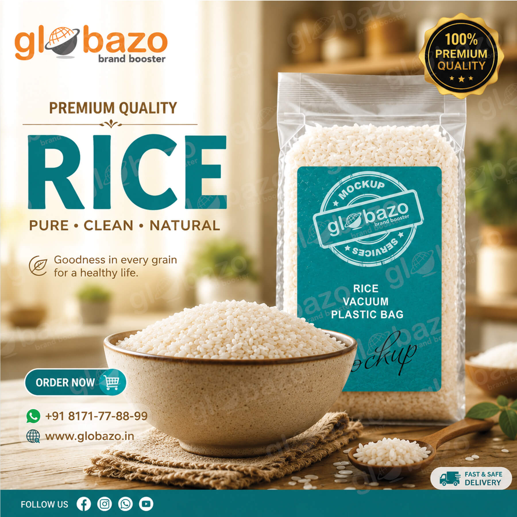 Rice, Atta & Dals (Pulses)
