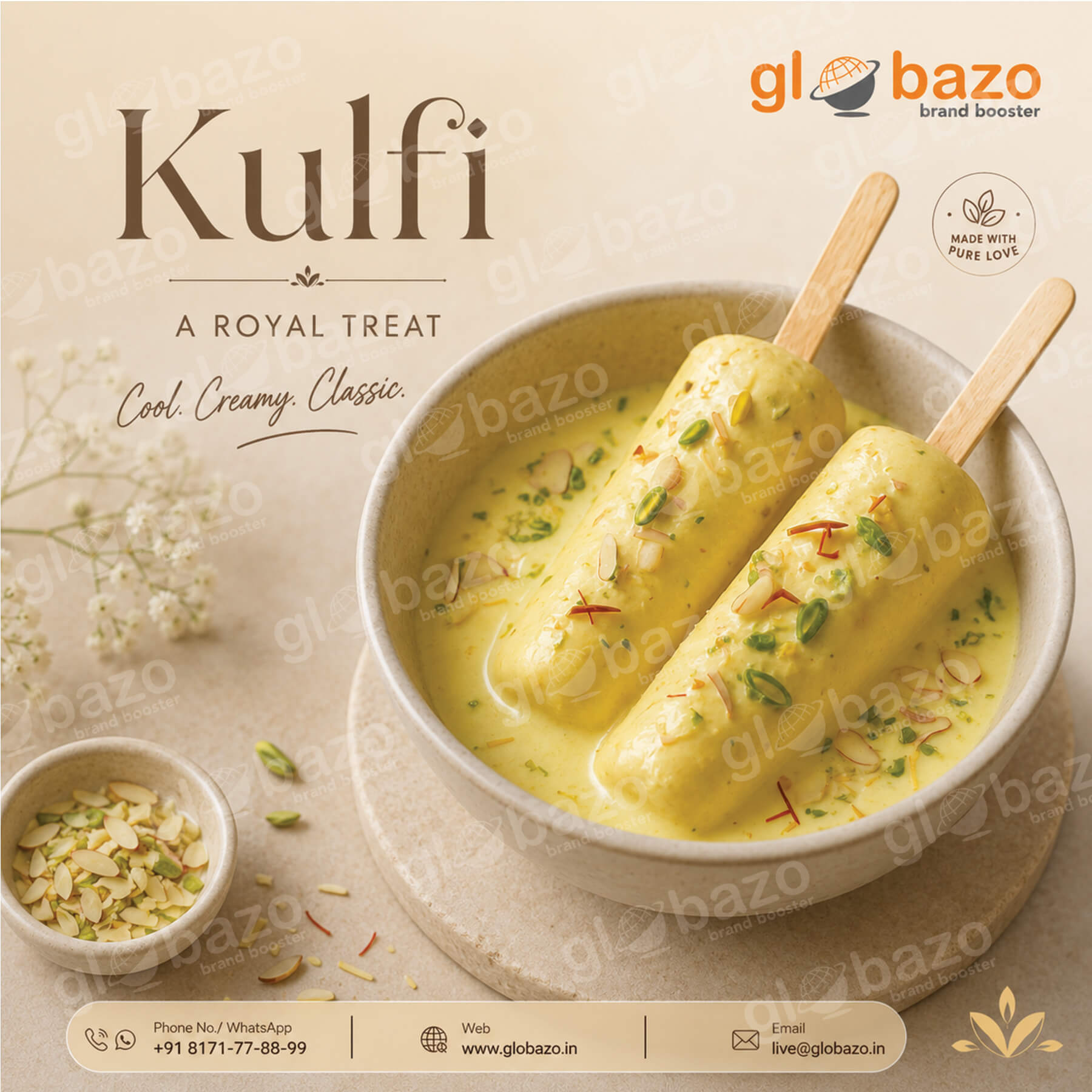 Kesar Pista Kulfi Dessert (sw-38)