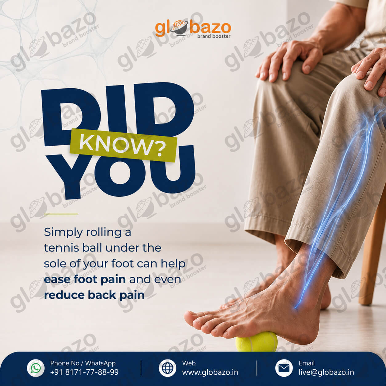 Ease Foot Pain Reduces Back Pain (Health-224)