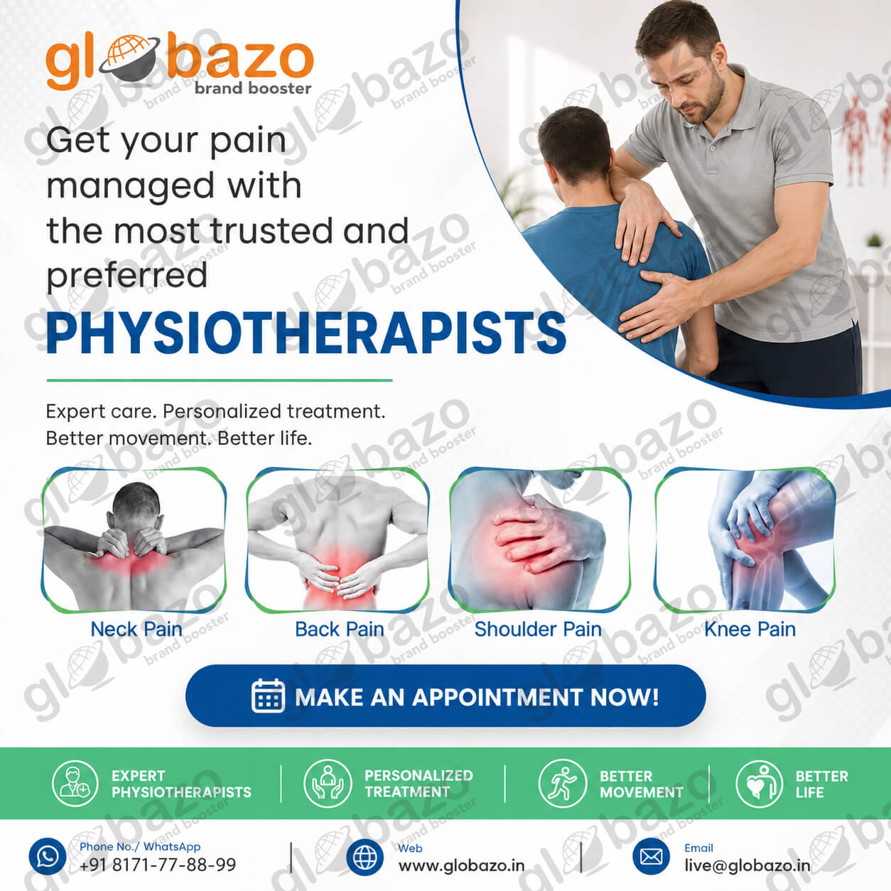 Pain Managed by Physiotherapist (health-246)