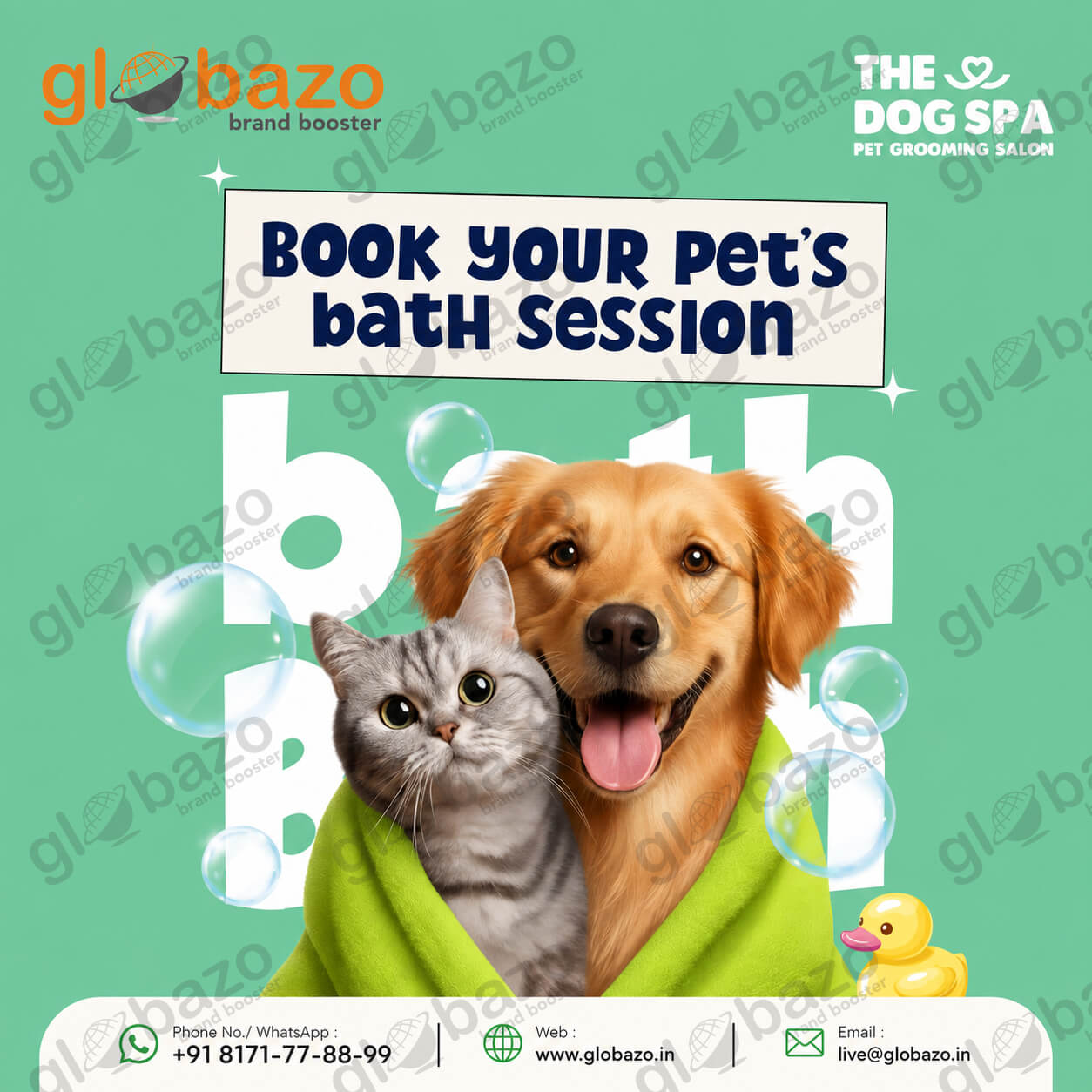 Book Your Pets Bath Session (Health-283)