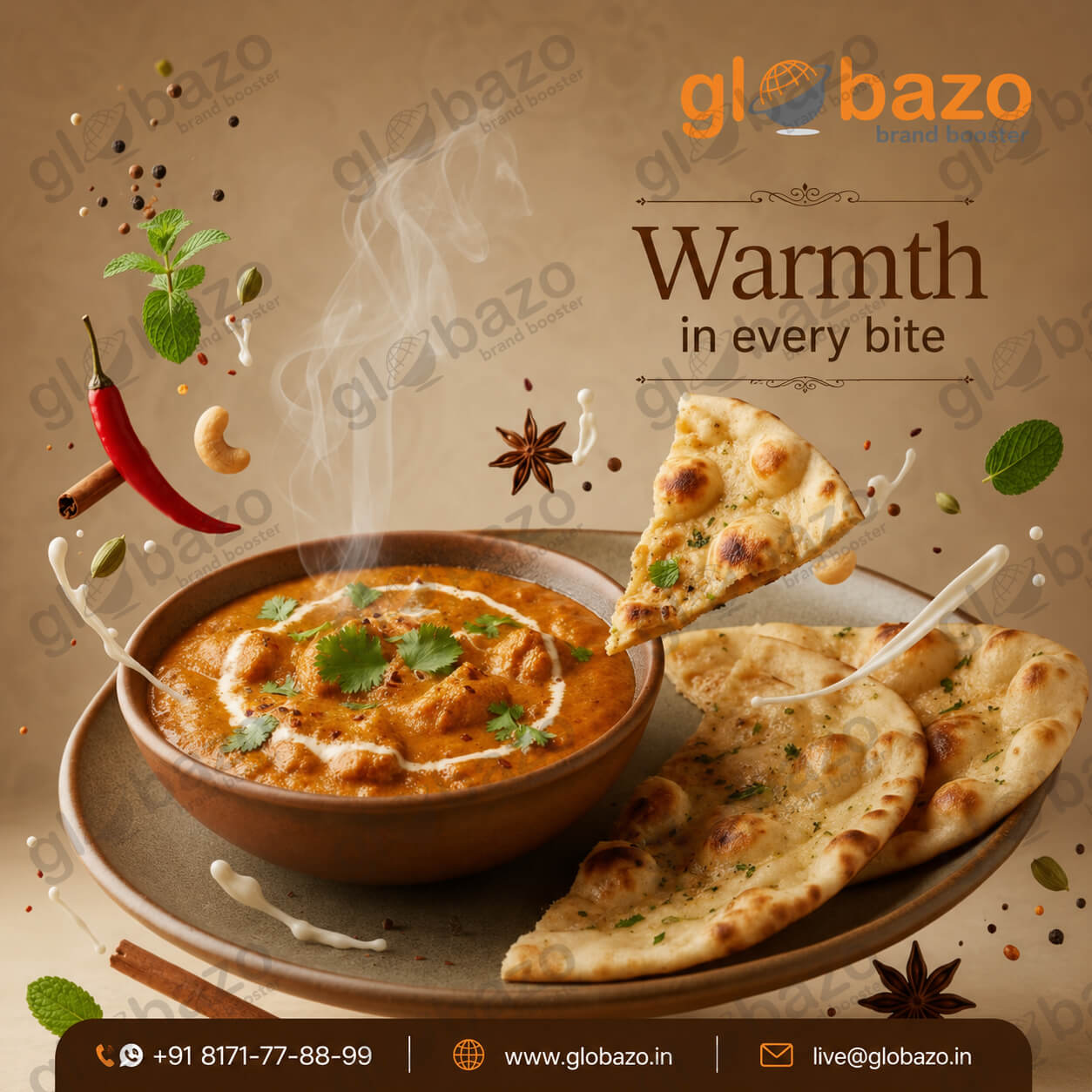 Butter Chicken Naan (mc-115)