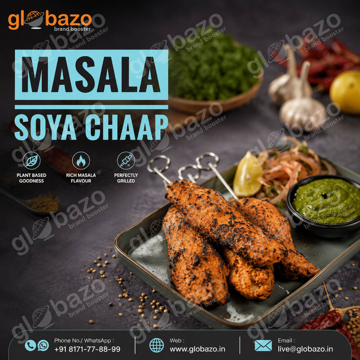 Masala Soya Chaap (snacks-274)