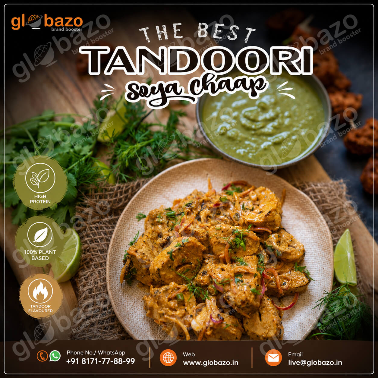 Tandoori Soya Chaap (snacks-276)