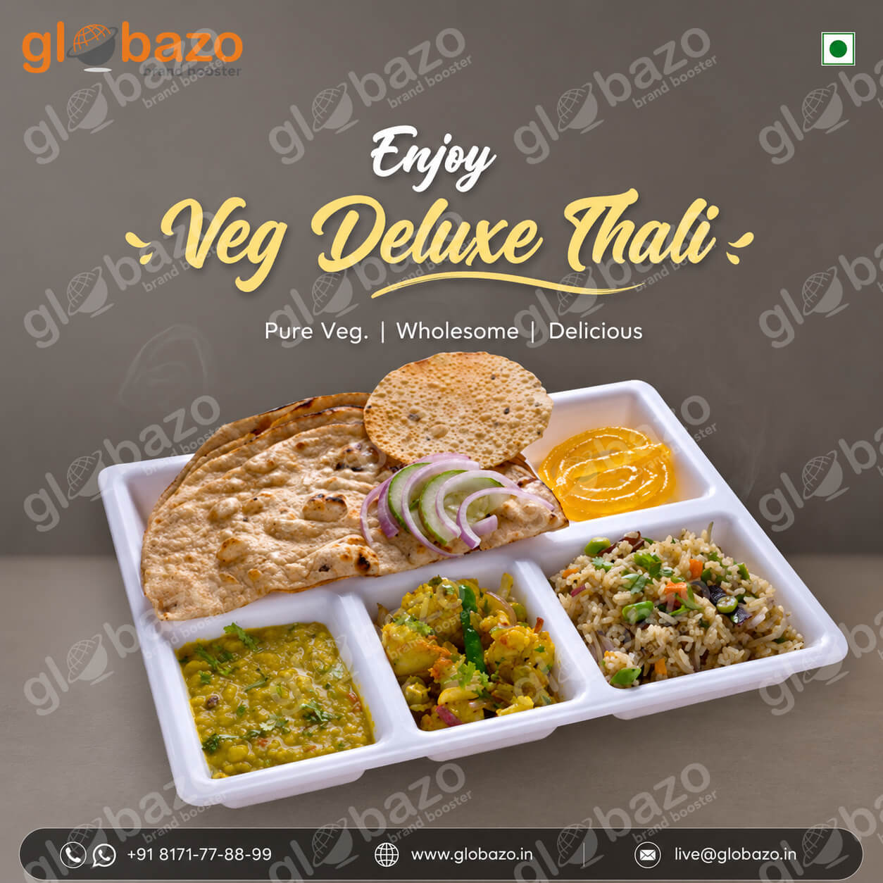 Delicious Veg Deluxe Thali-13