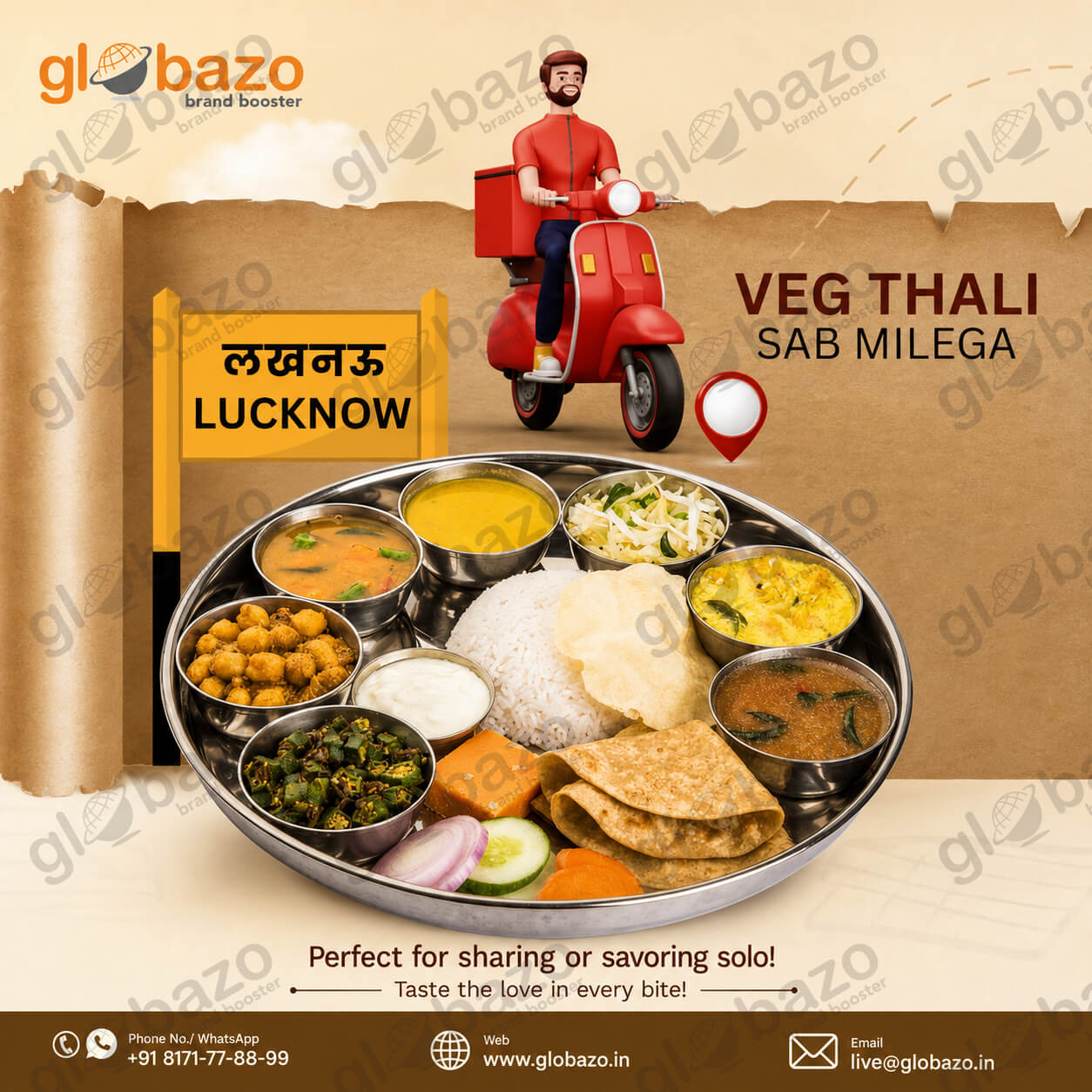 Lucknow Style Veg Thali-17
