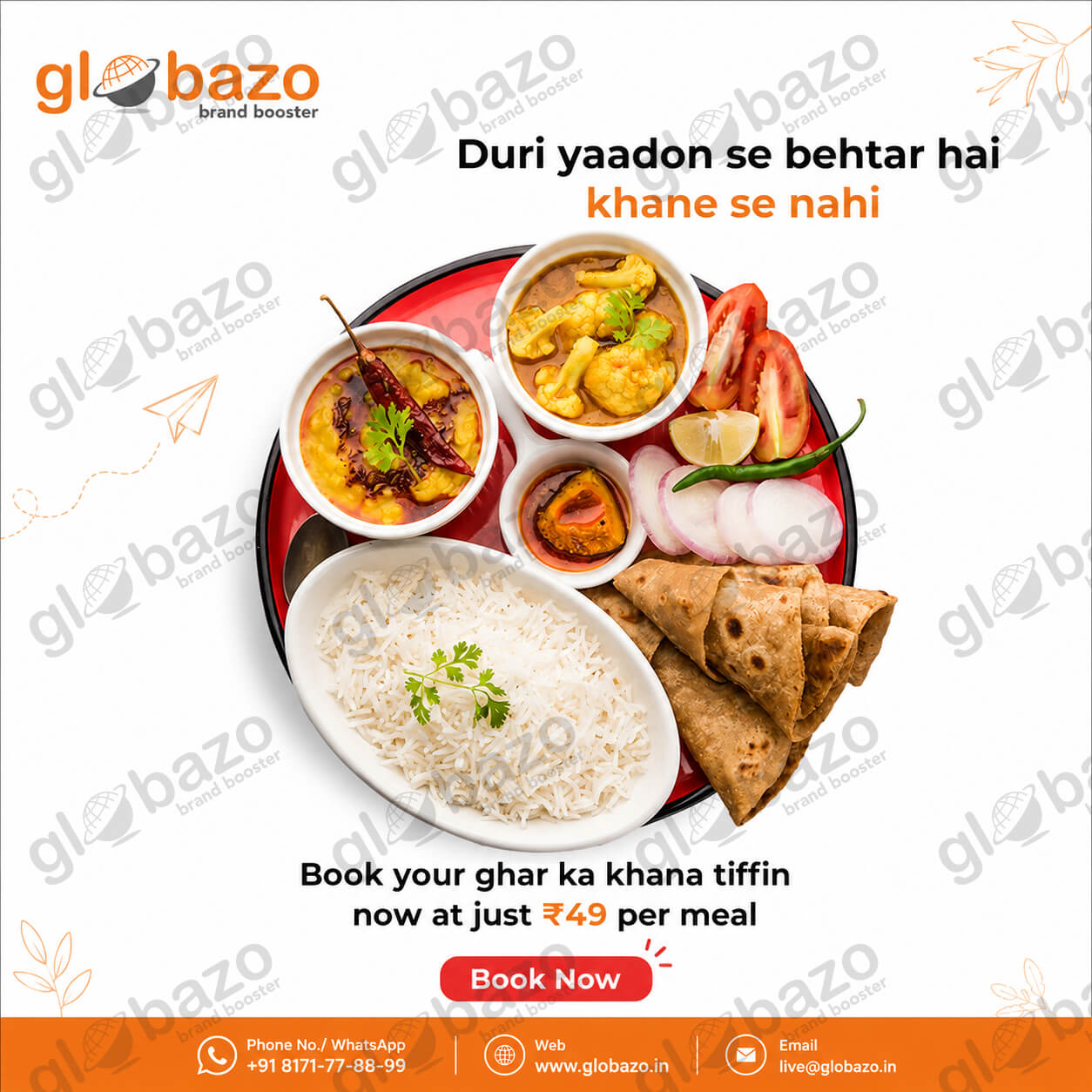 Home Style Veg Thali-18