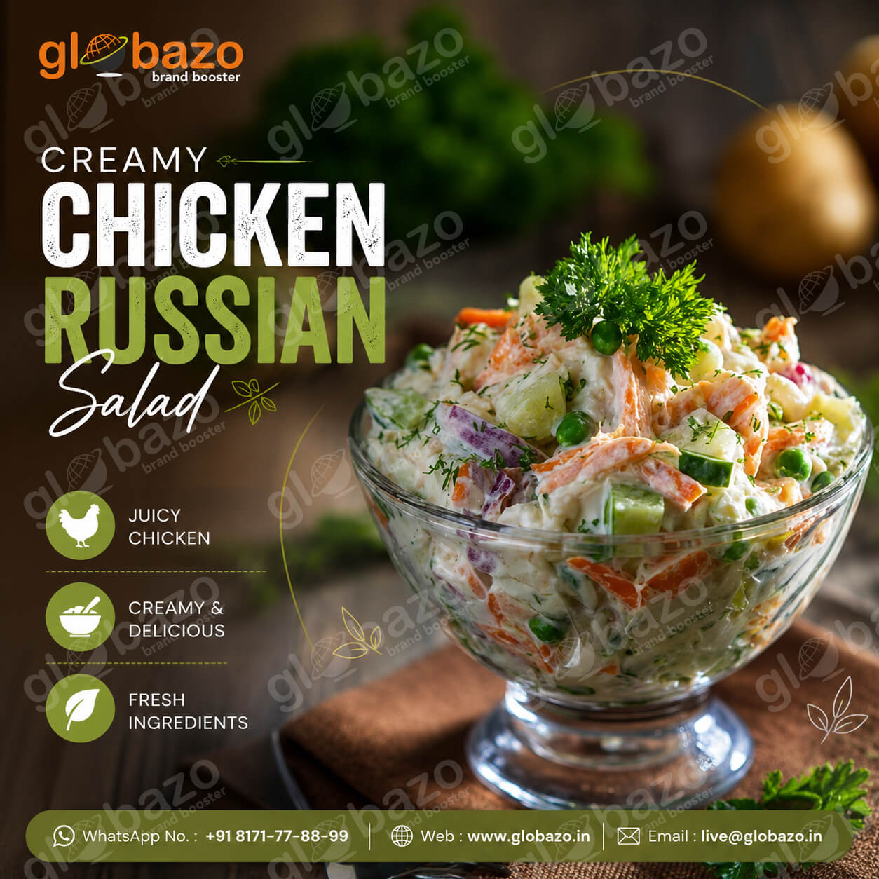 Creamy Chicken Russian Salad (salad-16)