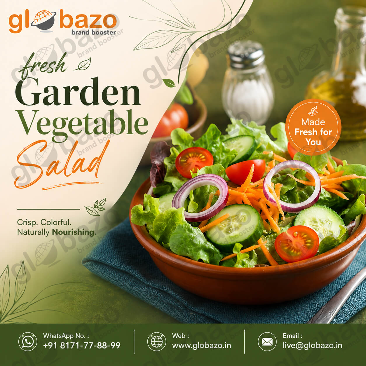 Fresh Garden Vegetable Salad (salad-17)