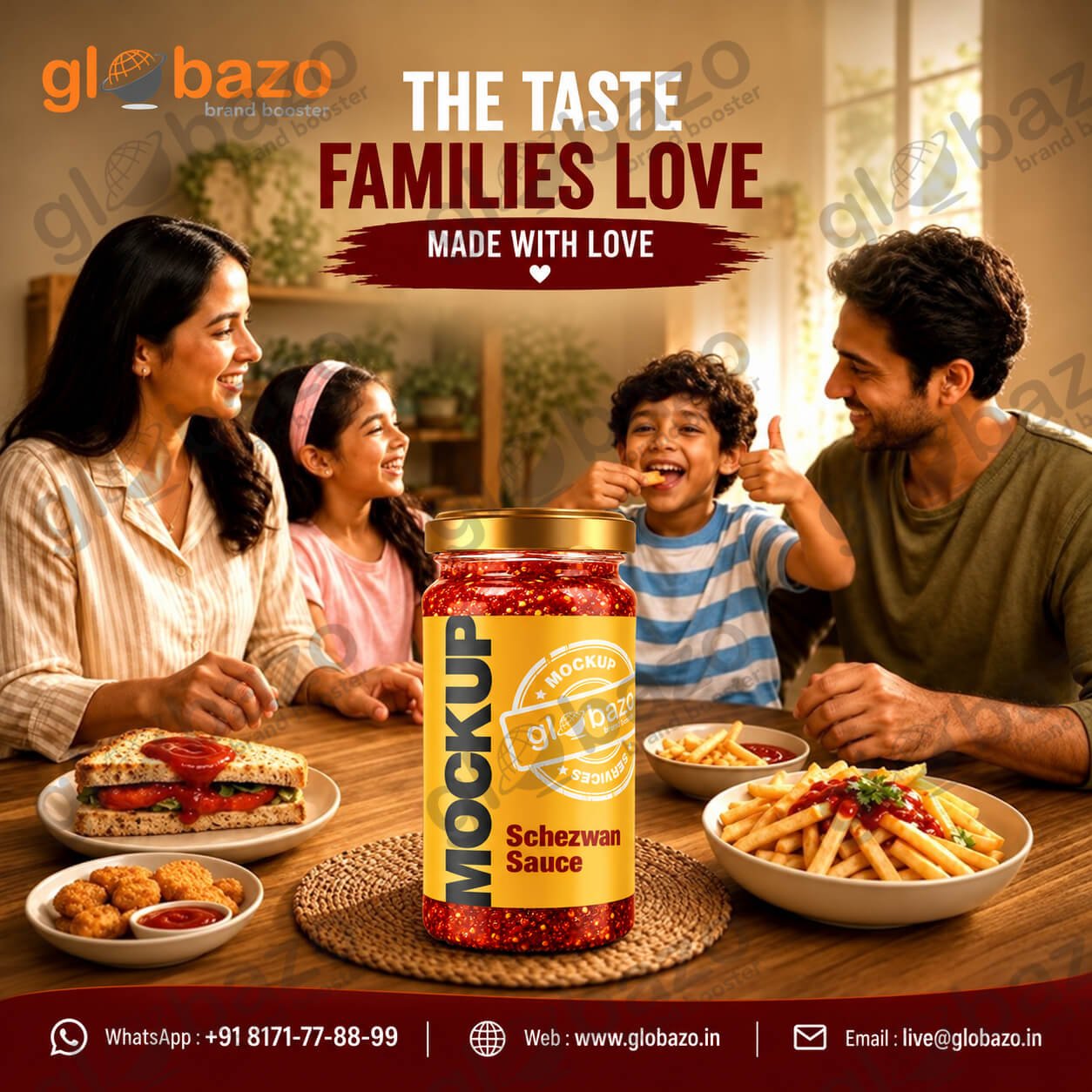Schezwan Sauce Family Feast Ad. (dips-50)