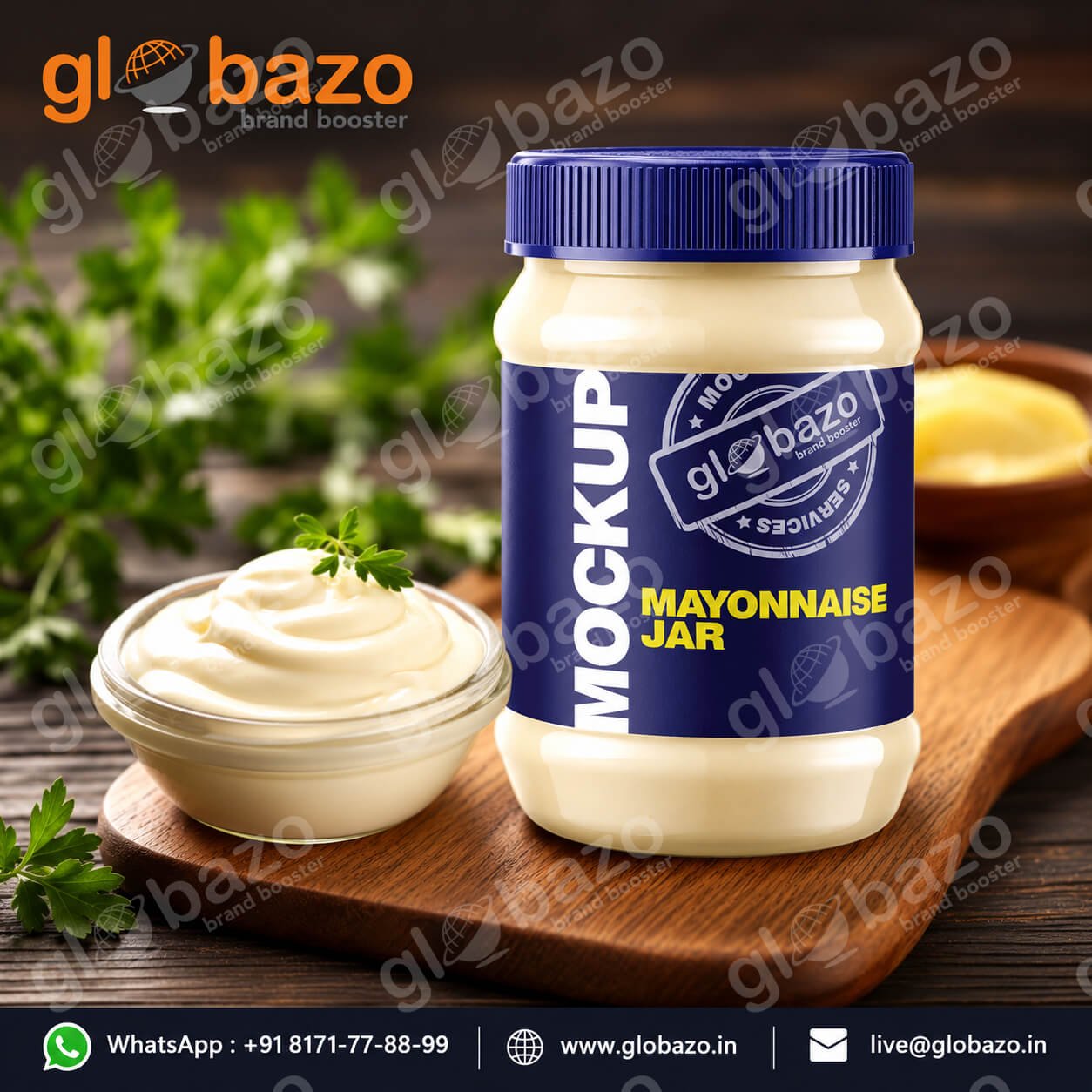 Mayonnaise Jar Advertisement (dips-69)