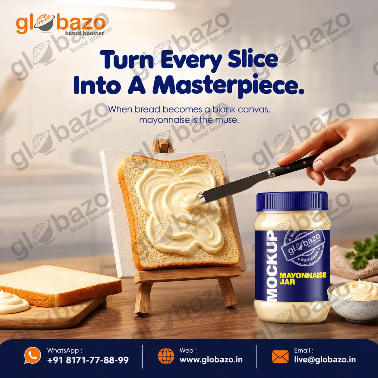 Mayonnaise Every Slice A Masterpiece (dips-75)