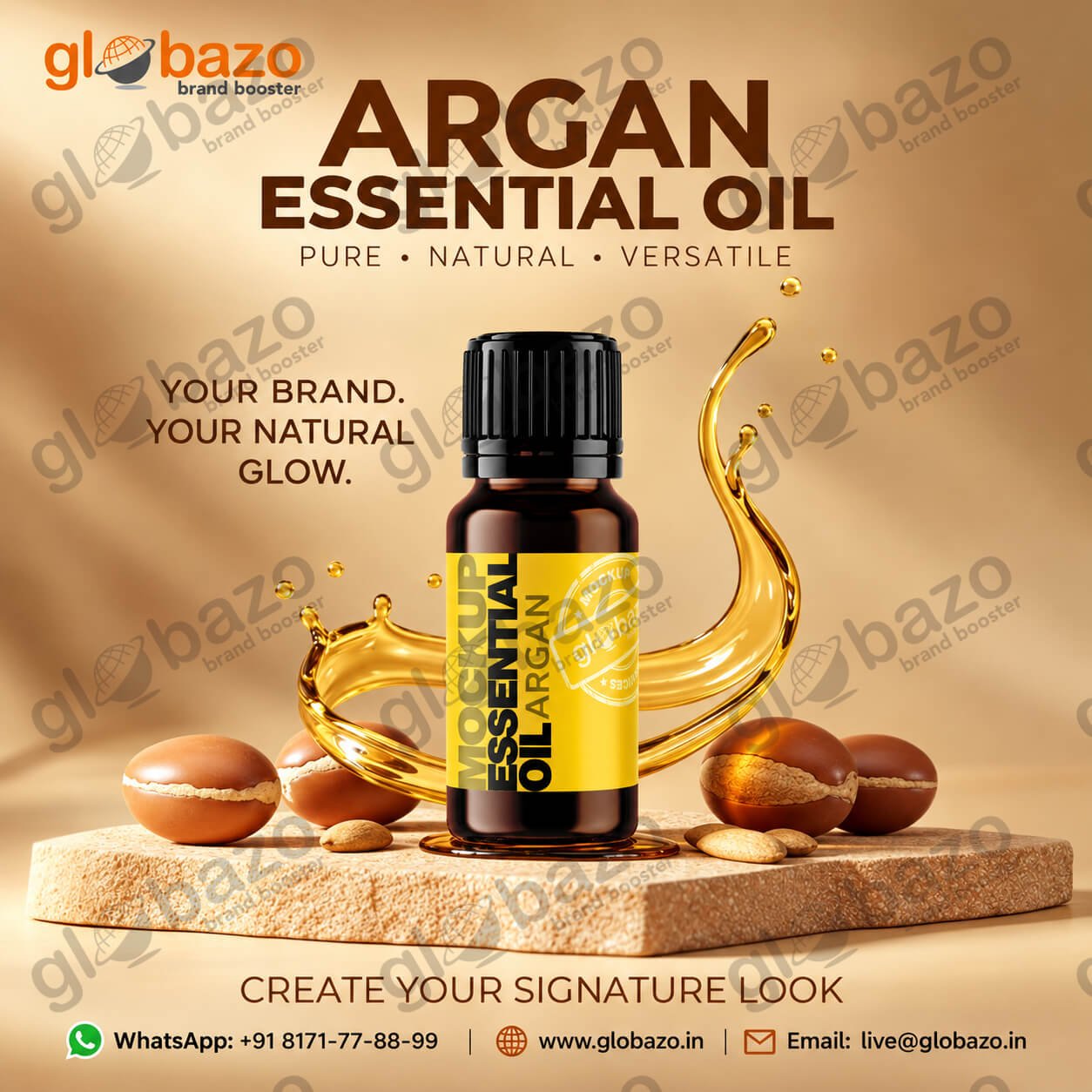Argan Essential Oil Luxury Advertisement (ess-03)