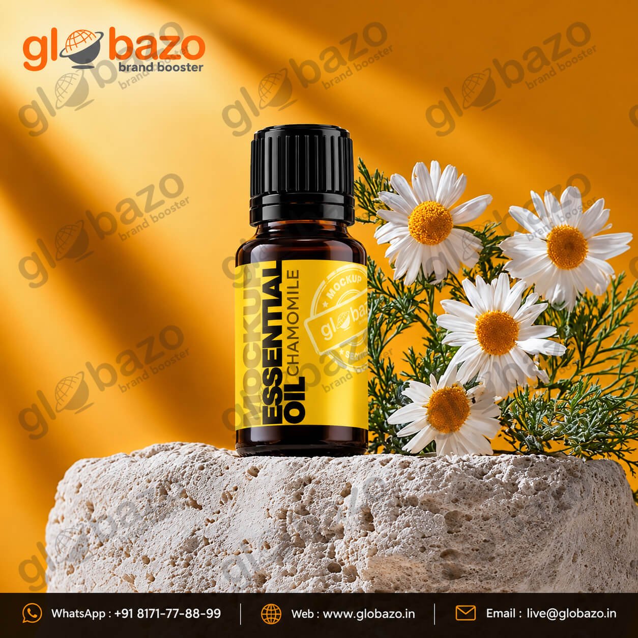 Chamomile Essential Oil Product Mockup (ess-23)