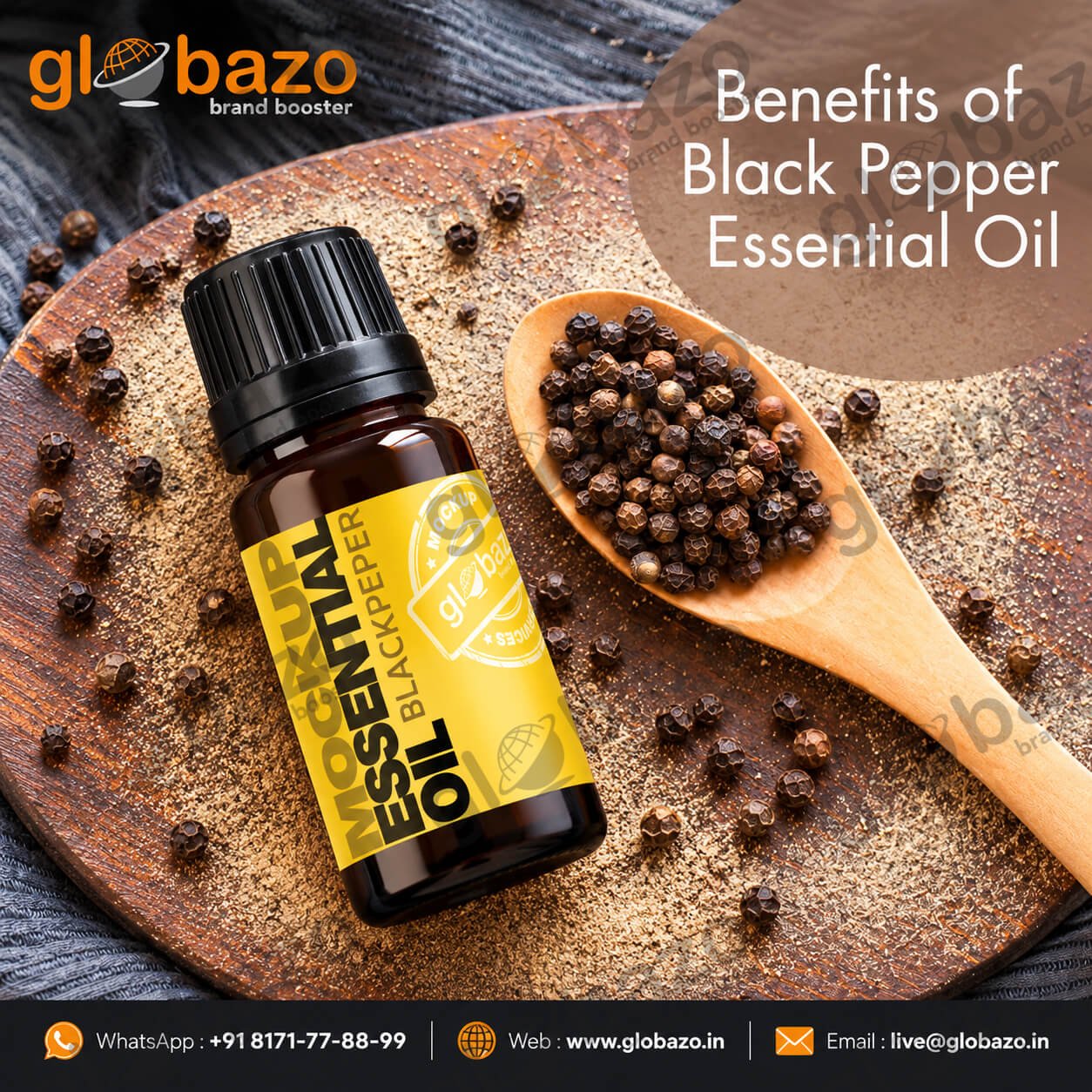Black Pepper Essential Oil Ad. (ess-45)