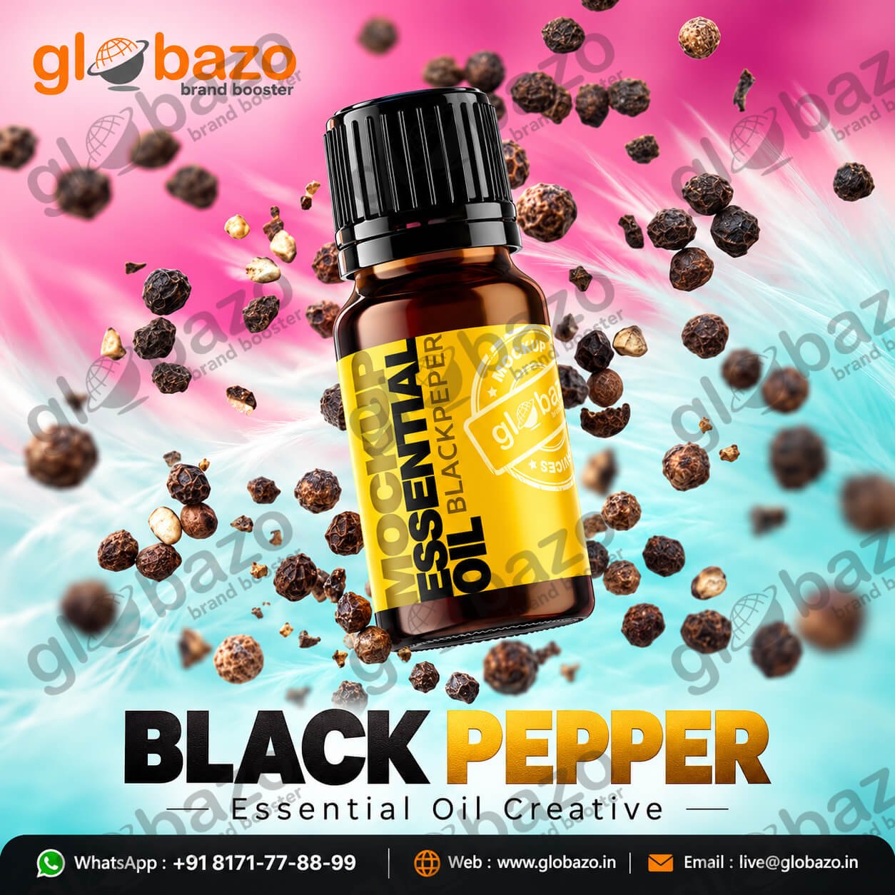 Black Pepper Essential Oil Ad. (ess-46)