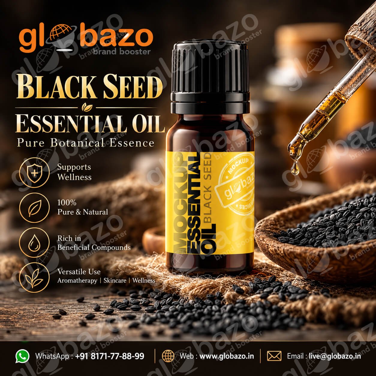 Black Seed Essential Oil Advertisement (ess-73)