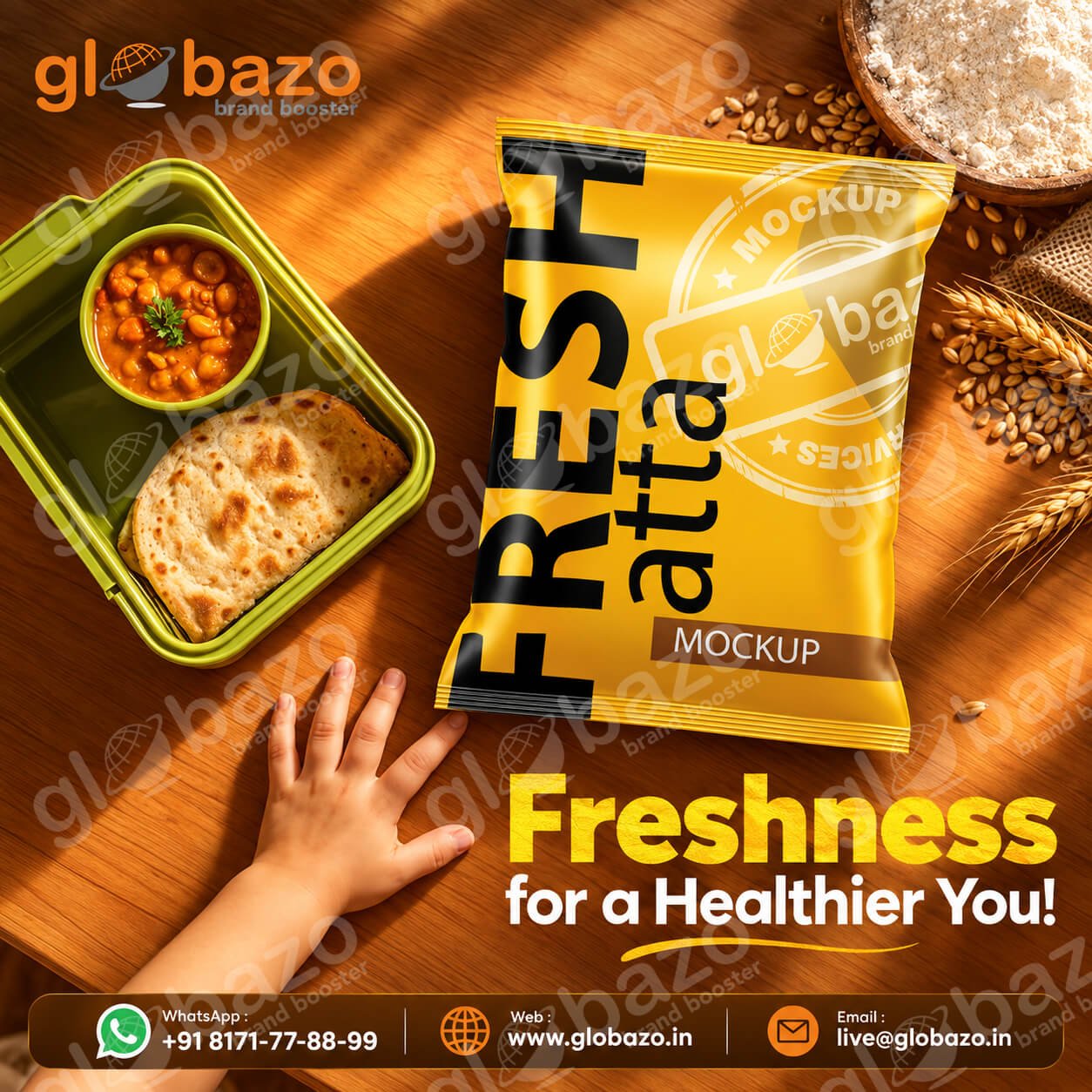 Fresh Atta Lunchbox Delight Mockup Creative (rap-17)