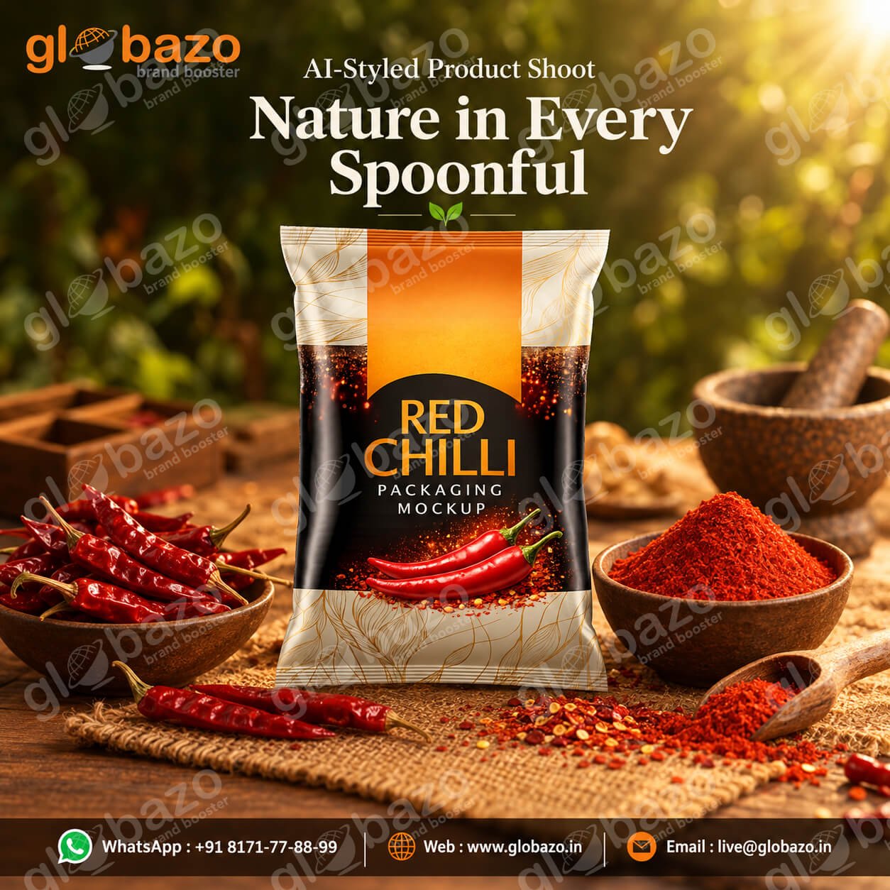 Fiery Red Chilli Powder Creative Mockup (sc-67)