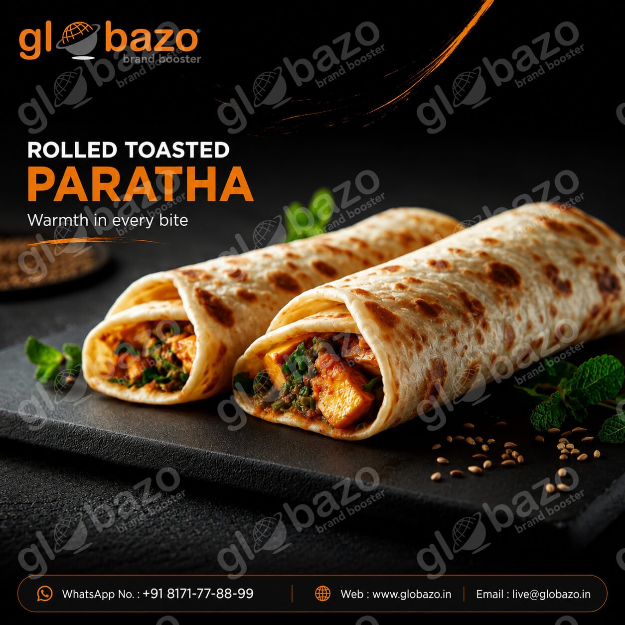 Rolled Toasted Parantha (snacks-316)
