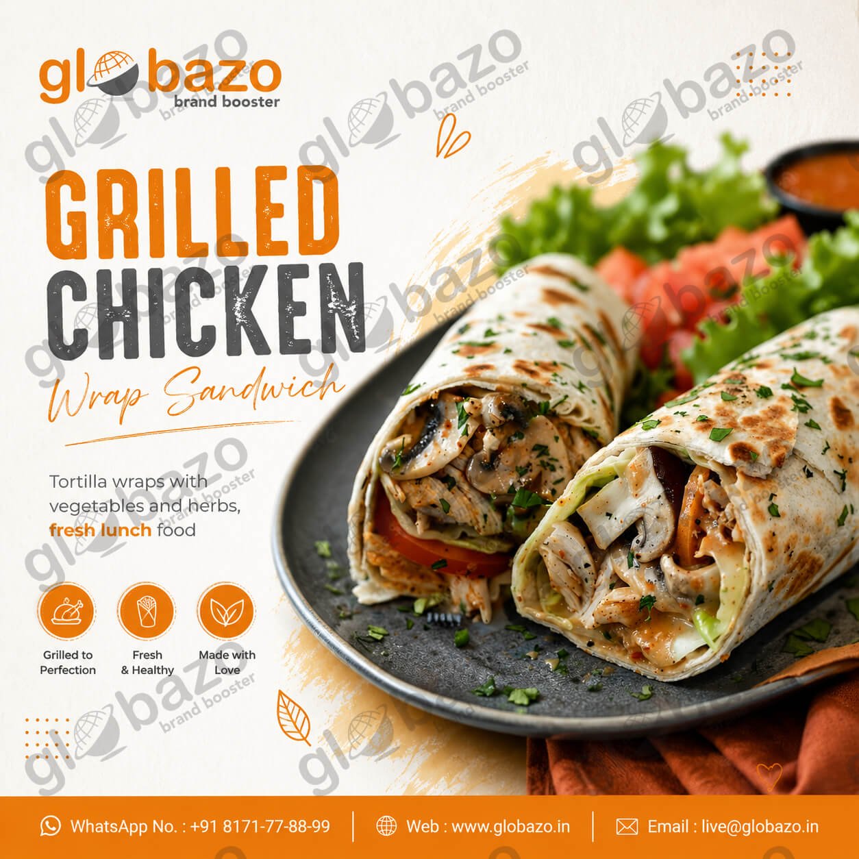Grilled Chicken Wrap (snacks-319)