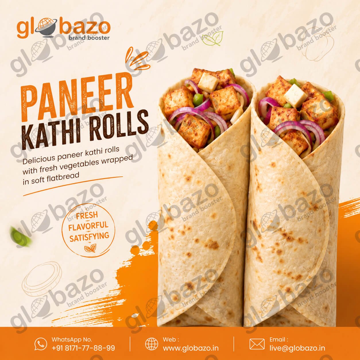 Paneer Kathi Rolls (snacks-328)