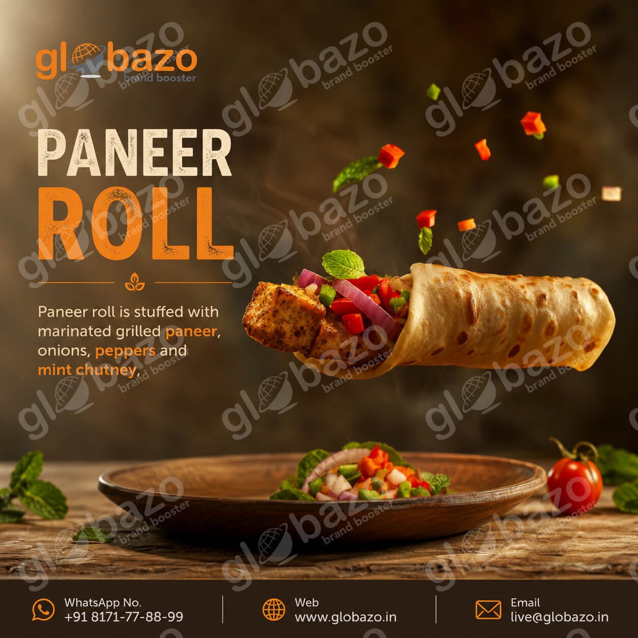 Paneer Kathi Rolls (snacks-331)
