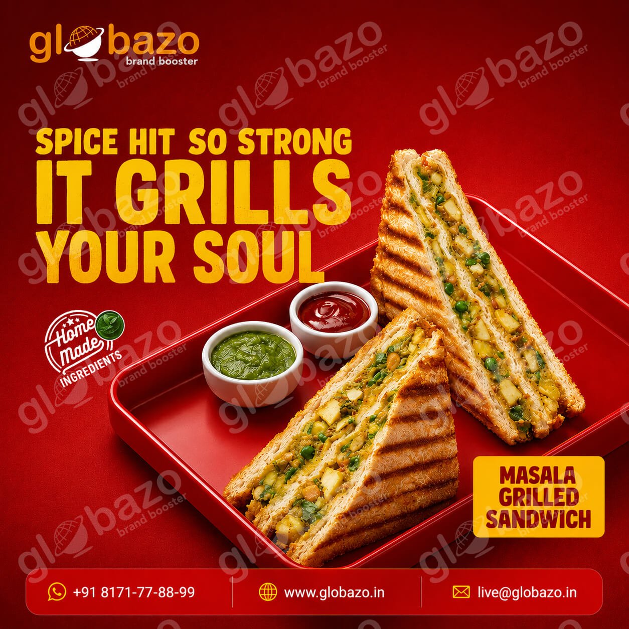 Masala Grilled Sandwitch (snacks-336)
